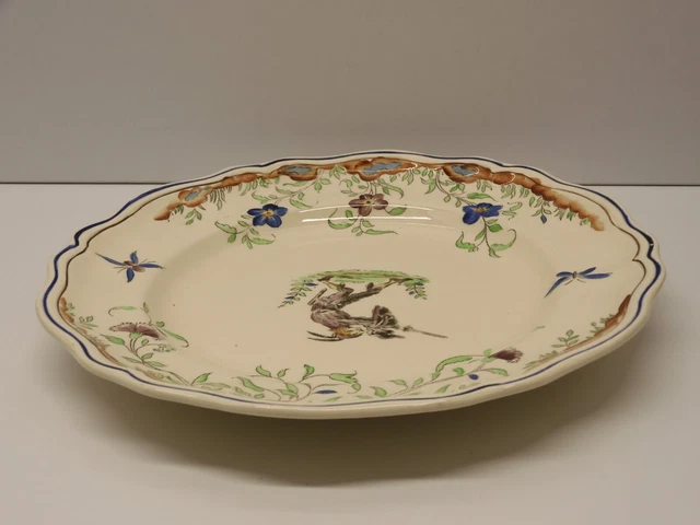 *ASSIETTE CERAMIQUE LONGCHAMP Décor d'après CALLOT  1920 COLLECTION VITRINE  D 4