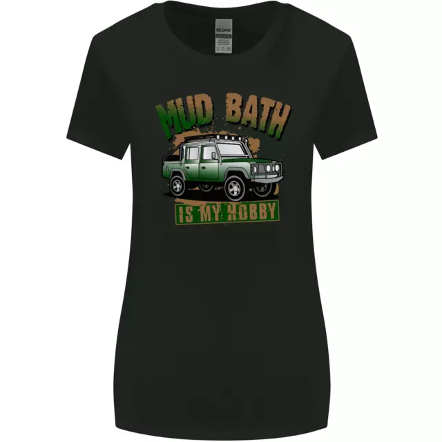 Maglietta da donna Mud Bath Is My Hobby 4X4 Off Roading Road taglio più largo