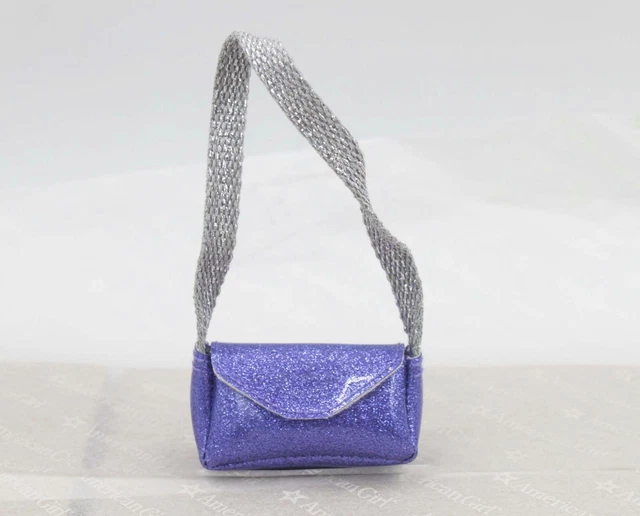 American girl A purple glitter purse from Sparkle & Shine Accessories