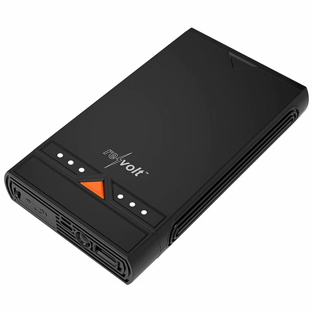 revolt 3in1-Kfz-Starthilfe und USB-Powerbank mit LED-Leuchte, 15.300 mAh