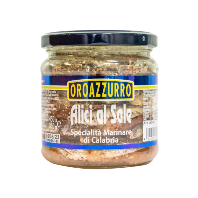 Anchovies in salt 450g - BLUE GOLD