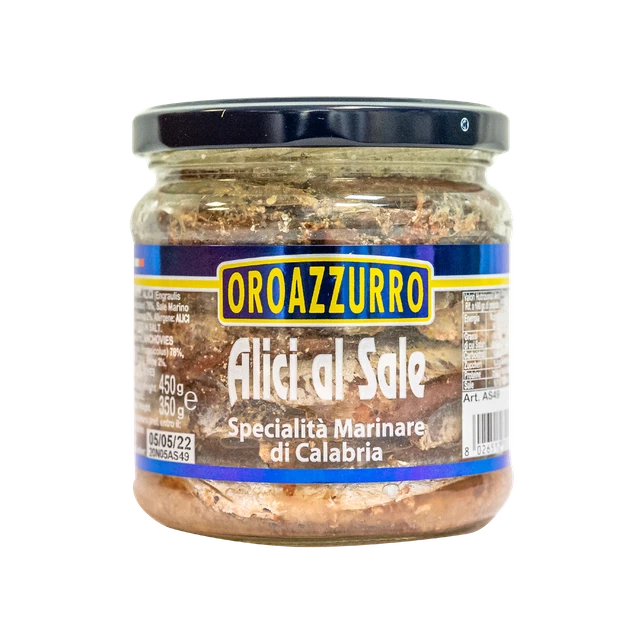 Anchovies in salt 450g - BLUE GOLD