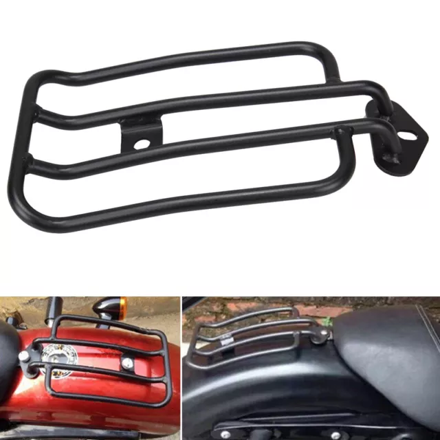 Motorrad Gepäckträger Solositz Luggage Rack für Harley Sportster 883 1200 04-17