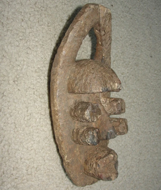 ​Old Ancient African Art Dan GREBO BETE Masque Horn Eye Mask Baule Ivery Coast 2