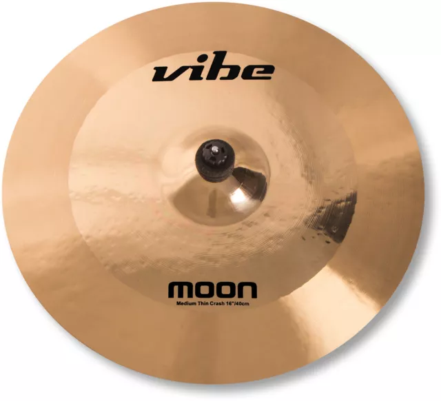 16" Vibe Moon Brilliant Medium Thin Crash Becken Cymbal B20 mit Zertifikat