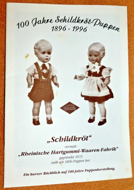 Festschrift zum 100 Jährigen Jubiläum,Schildkröt-Puppen mit Anschreiben.