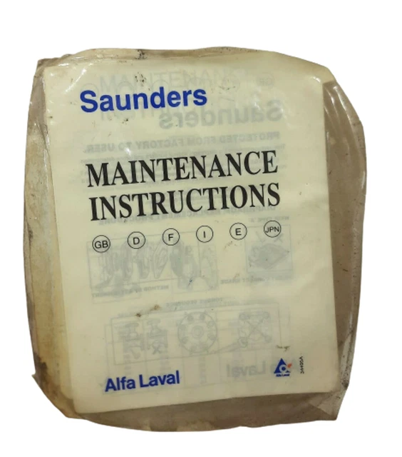 Alfa laval Diaframma Grado 226 Saunders A 2`` -50mm 923.31.005/703.211.00.005