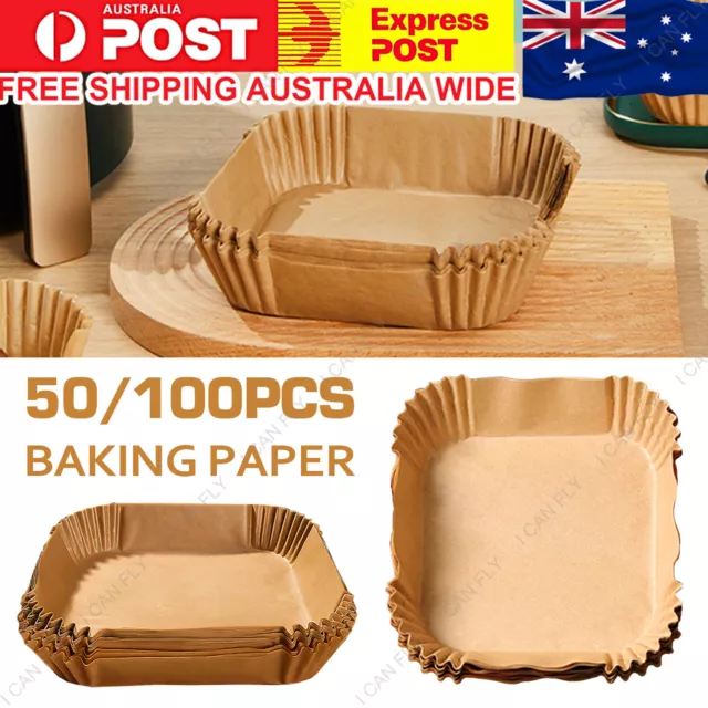 Disposable Square Air Fryer Paper Liner Non-Stick Baking Paper Liners DF