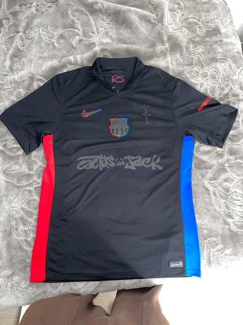 Maillot FC Barcelona X Travis Scott - Away Black - Homme Medium - Neuf Avec étiquettes