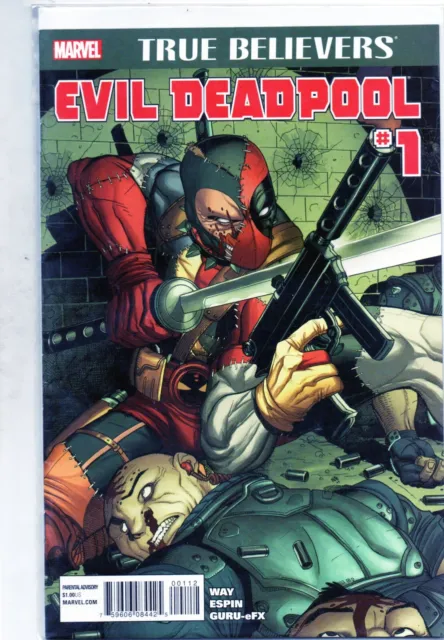 Marvel True Believers Evil Deadpool 1 Comic Grade NM 9.0 Bargain Bag Board Hot