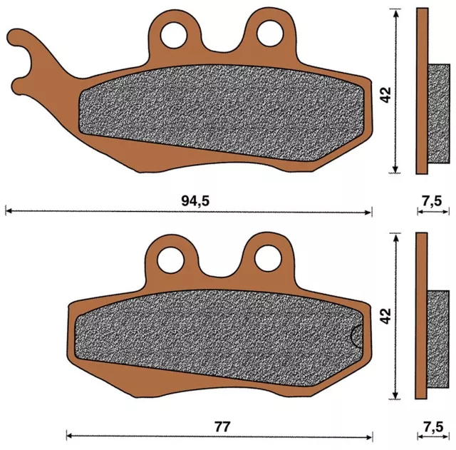 Top4 Pastiglie freno Sint Ant Piaggio Skipper 150 4T 2000-2002