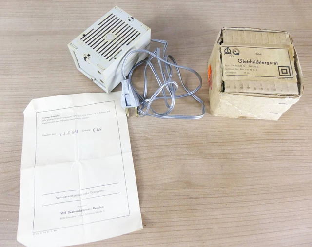 DDR Gleichrichter Gleichrichtergerät Typ GW-E6/ 0,63W IP20
