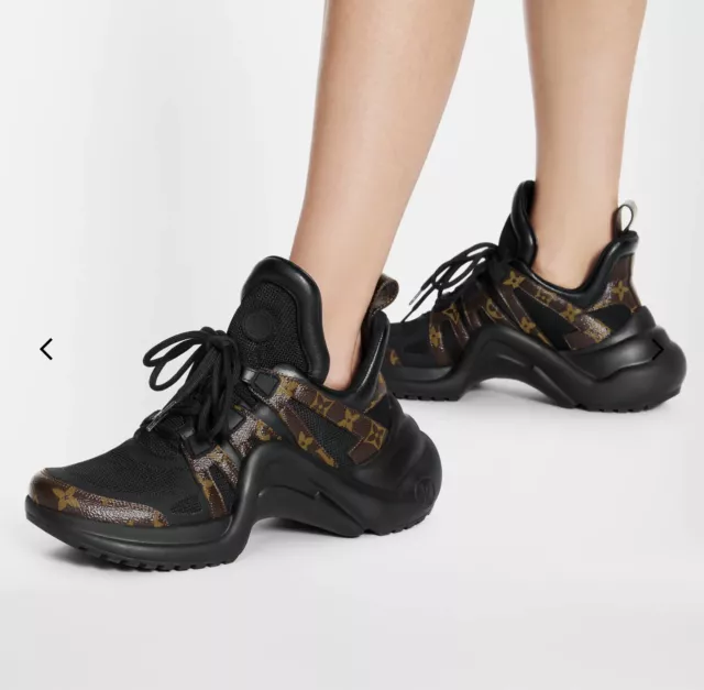 Louis Vuitton Womens Black Archlight Sneakers