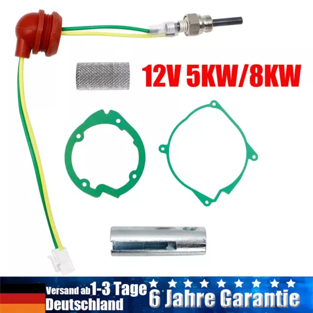 6tlg 12V Keramik Pin Glühkerze Kit Für Auto KFZ LKW Boot Air Diesel Standheizung