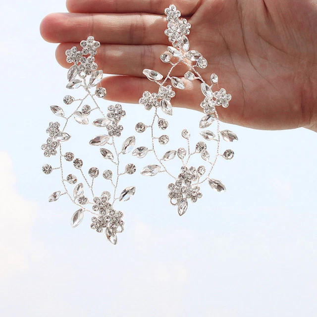 1 paar Ohrringe Mode Dangler Floral Ohrringe Strass Ohrringe Mode Ohrringe