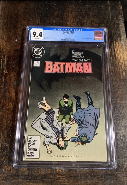 Batman Comic #404 CGC 9.4⭐️1987⭐️Year One⭐️Part 1⭐️Frank Miller⭐️