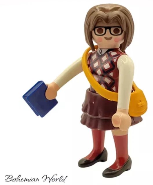 Figurine Playmobil Série 1 - Fille Adolescente, Occasion, Pour Compléter Ta Collection