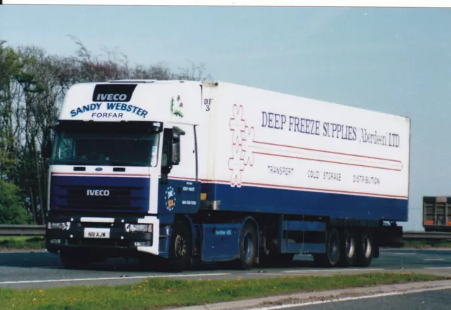 Col Photo: Sandy Webster (Forfar) Iveco Artic Fridge Trailer - N111 Ajw