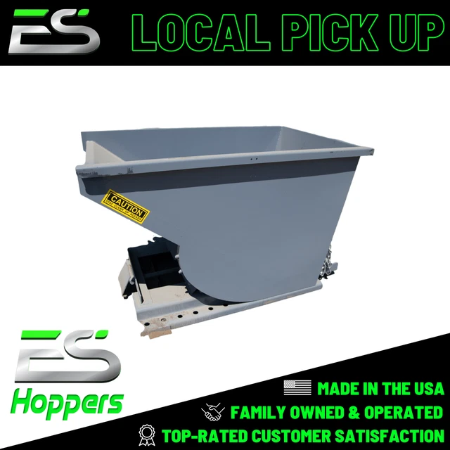 1 Yd Wright Bump Release Dumpster Hopper-Trash-Recycling Hopper-Local Pick Up
