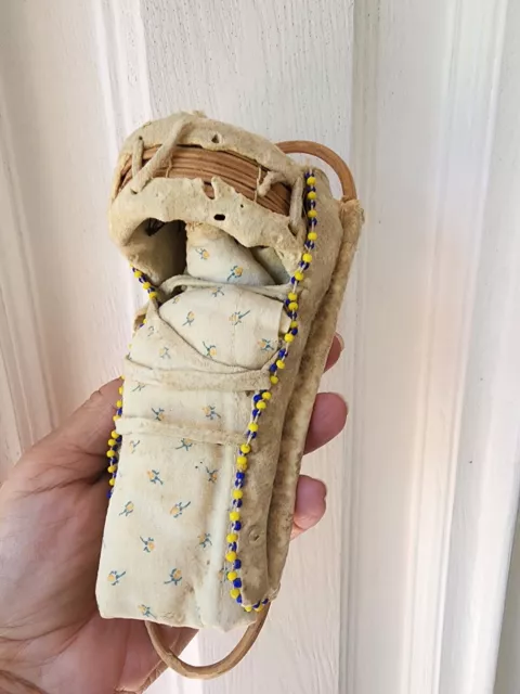 APACHE BEADED TOY CRADLEBOARD - NO RESERVE! Free Shipping!