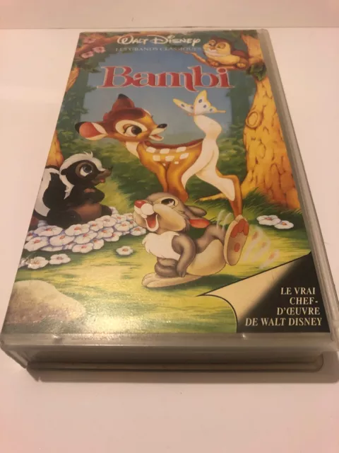 Walt Disney VHS Pal Fr Kassette Bambi Les Kultfilme