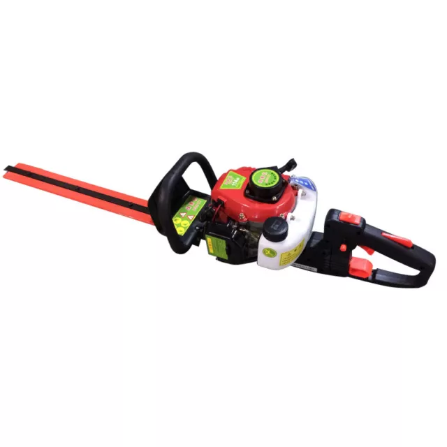 2 Stroke Cordless Petrol Hedge Trimmer 180° Rotatable Handle Trimmer Cutter 56cm 2