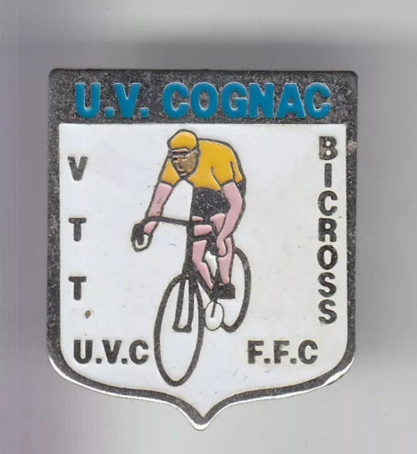 Rare Pins Pin's .. Velo Cyclisme Cycling Club Team Vtt Bicross Ffc Cognac 16 ~Dz