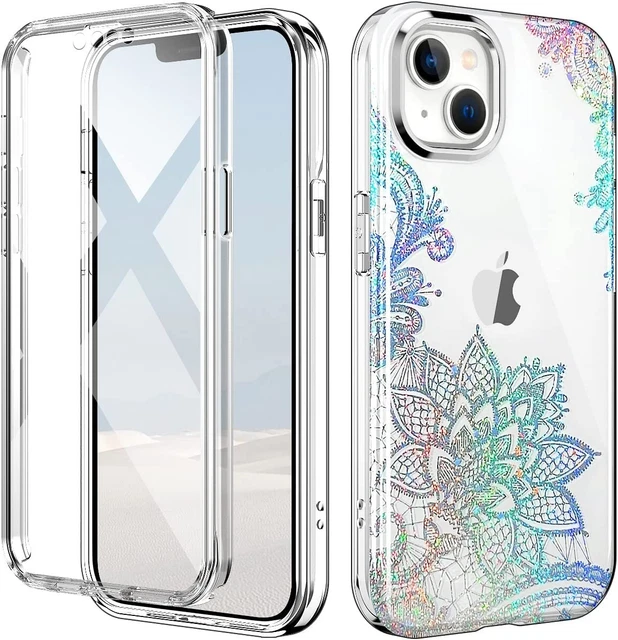 iPhone 14/13 6.1" Case with Built-In Screen Protector, Grip Holder, & Lanyard