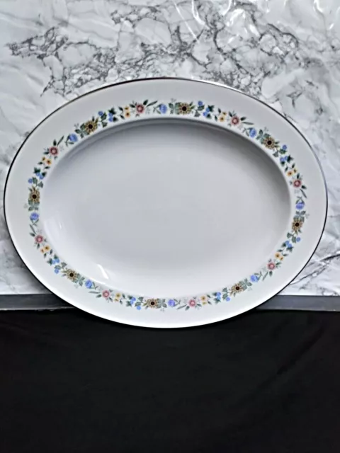 Large Royal Doulton Bone China Pastorale Oval Serving Platter  34cm Length