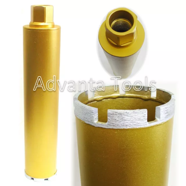 3” Diamond Core Bit for Wet Drilling Moderate Steel Reinforced Concrete