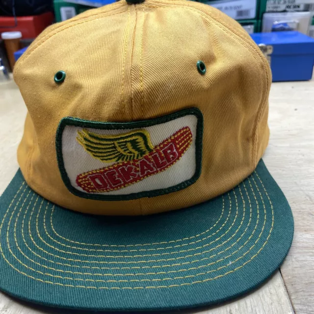 Vintage Dekalb Seed Full Mesh Snapback K Brand Made USA Trucker Patch Hat Cap