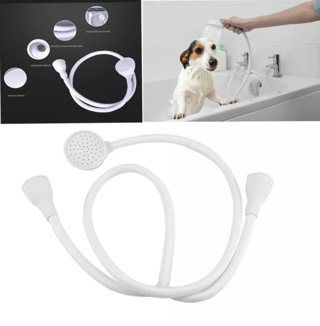 Double, Single Tap Shower Spray Hose Bath Pipe Tub Sink Attachment Head Washing