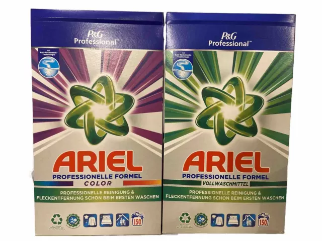ARIEL Professional 150WL Color oder  Vollwaschmittel Waschmittel 9,0 kg