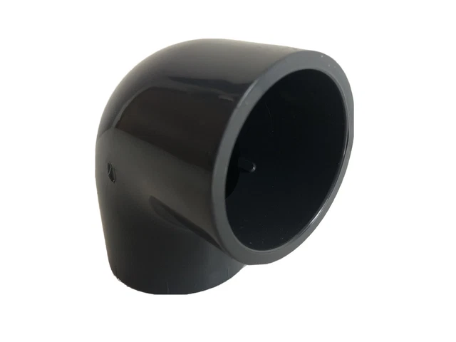 10 PVC Rohrverbinder 90° - 20mm Grau Für Rohrsysteme