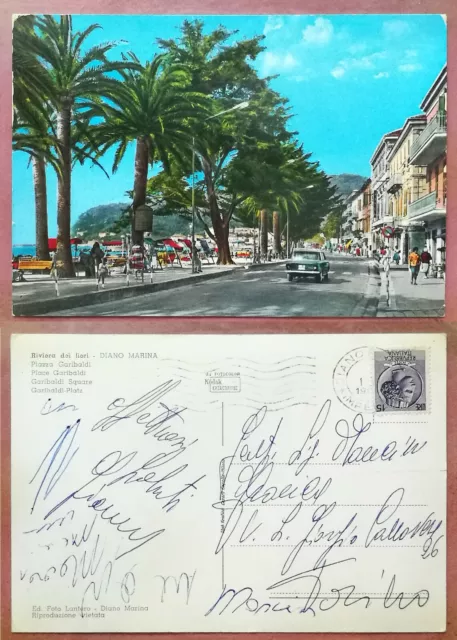 Riviera dei Fiori - DIANO MARINA - Piazza Garibaldi 1960