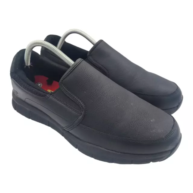 Skechers Work Slip Resistant Black Restraunt Kitchen Slip On Mens Shoes Size 9.5