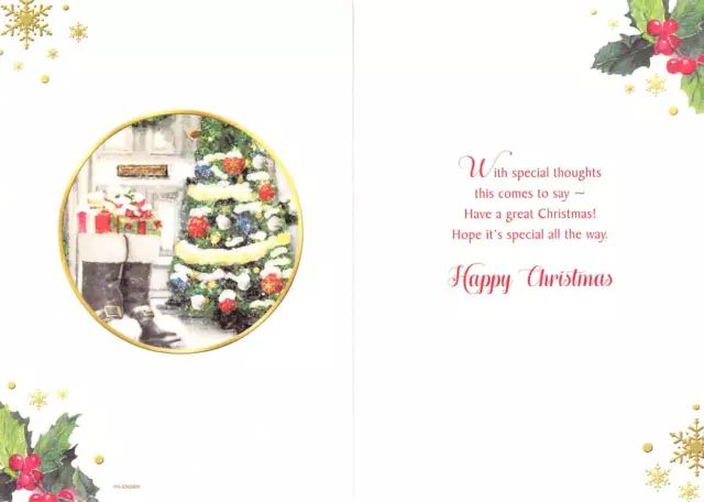 Christmas - Grandson - Front Door - Greeting Cards 2