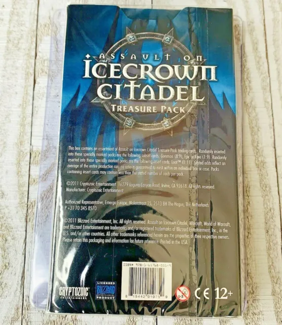 1x Sealed World of Warcraft TCG Assault on Icecrown Citadel WOW Treasure pack 2