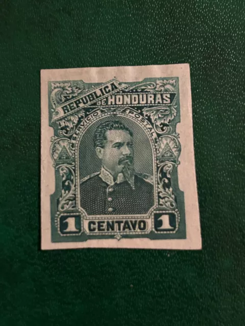 Honduras 1891 imperforate proof - lot 1 - 1 c green