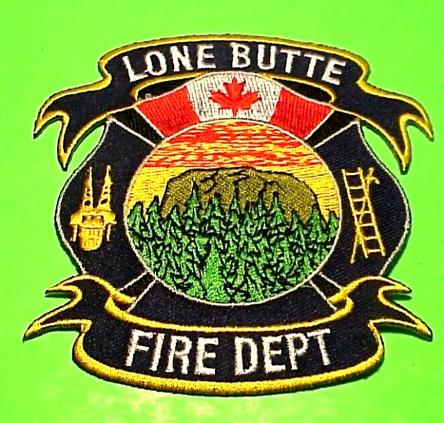 Lone Butte  British Columbia  Bc  Canada 4"  Fire Dept. Patch