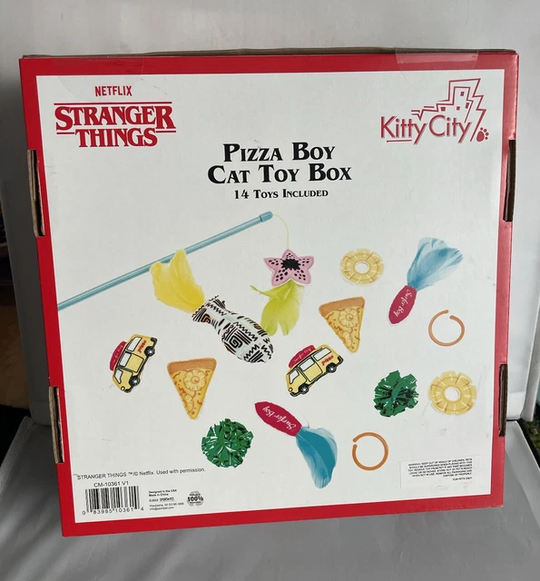 STRANGER THINGS PIZZA Box Cat Toys Netflix Surfer Boy 122.28 PicClick AU