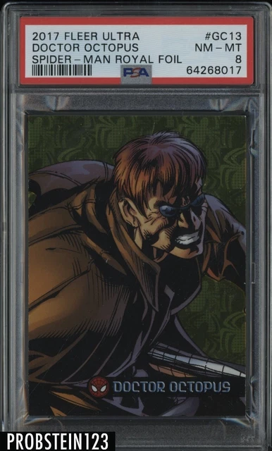 2017 Fleer Ultra Spider-Man Royal Foil #GC13 Doctor Octopus 38/99 PSA 8 NM-MT