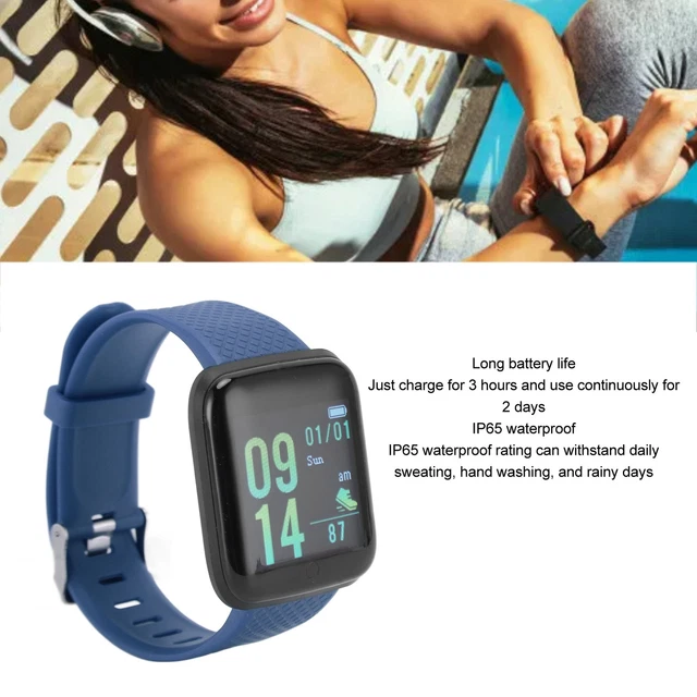 Smart Watch Fitness Tracker con frequenza cardiaca pressione sanguigna ossigeno