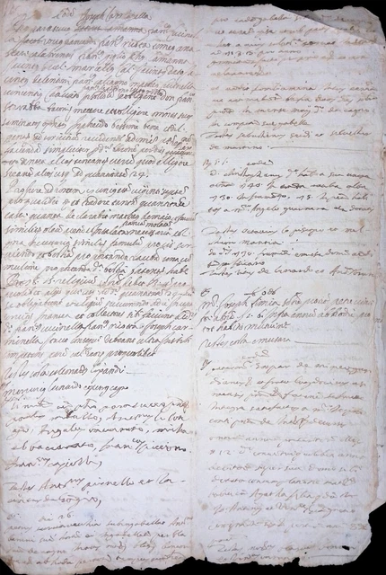 (C56)  -Documenti Manoscritti  Seicenteschi 27 Facciate Scritte - Xvii° Secolo