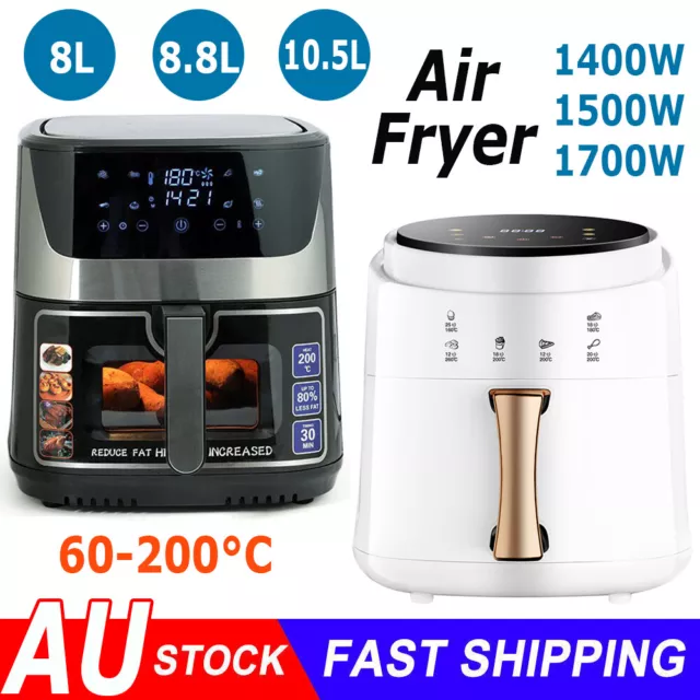 Air Fryer 8-10L LCD Fryers Kitchen Oven Airfryer Oil Free Healthy Cooker Cooking