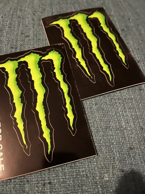 2 Monster Energy DAS ORIGINAL Aufkleber Sticker „Kralle" - neu
