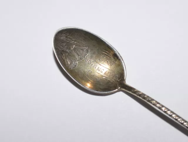 Sterling Silver And Enamel San Francisco California Souvenir Spoon 2