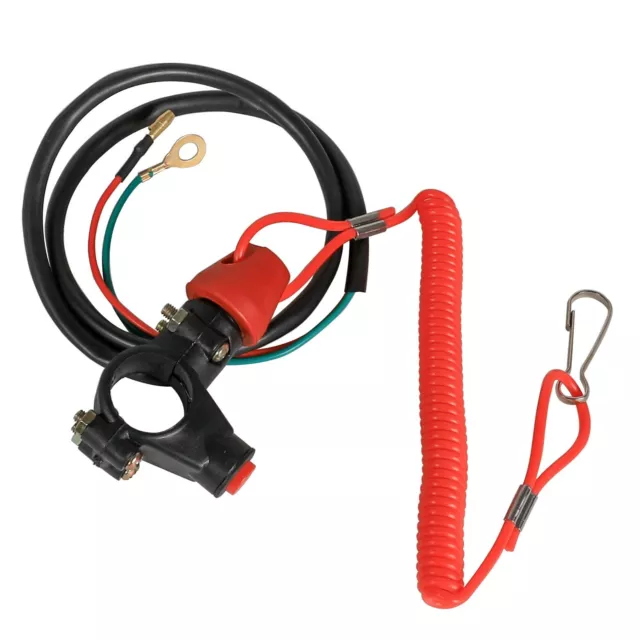 Cord Lanyard ON OFF Kill Switch Safety Tether for Motorcycle ATV Dirt Bike Boat