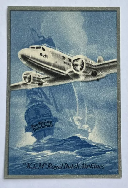 Vintage KLM airline luggage label