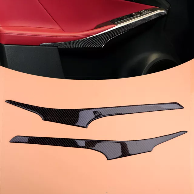 2-Stück Armlehnenabdeckung aus Kohlefaser fit für Lexus IS250 IS300 IS350 14-18